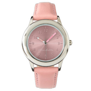 Montre Texture radiale métallique personnalisée d'or ro