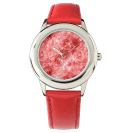 Montre Texture rouge dégraissée