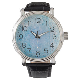 Montre Texture turquoise de Grunge en relief
