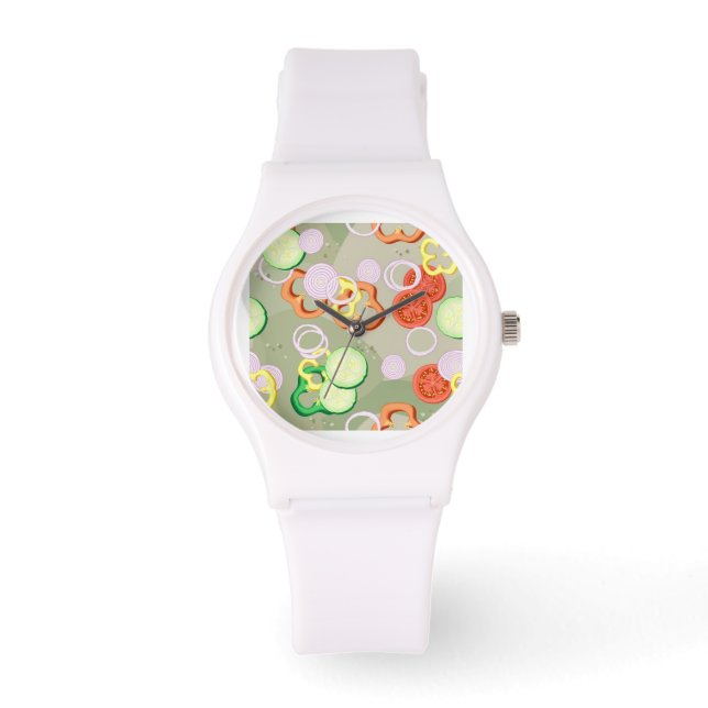 Montre Texture With Slices Of Vegetables (Recto)