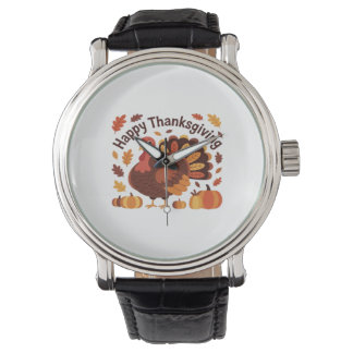 Montre Thanksgiving Turquie - Automne Vacances Classic Ov