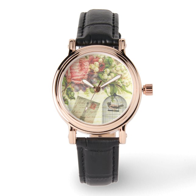 Montre Thème Vintage Paris Regarder (Recto)