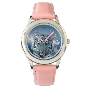 Montre Tigre bleu blanc