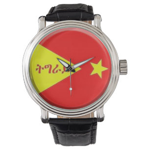 Montre tigry éthiopienne de drapeau