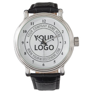 Montre Timbre d'entreprise du logo d'entreprise personnal