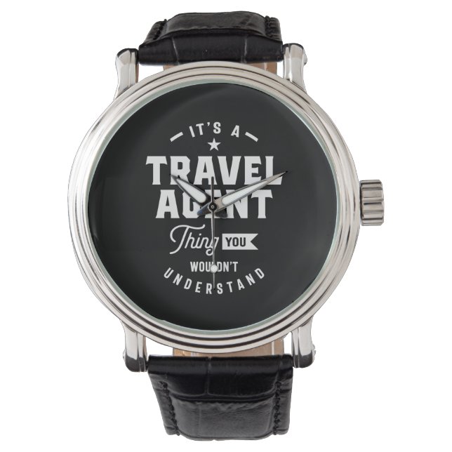 Montre Titre du travail de l'agent de voyage Cadeau (devant)