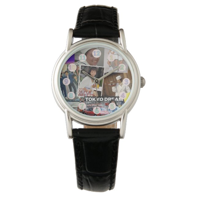 Montre Tokyo Dream Collage - Esthétique Japon des  (devant)