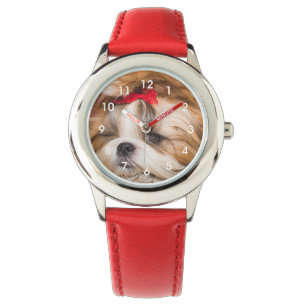 Montre Ton chien de chiot photo horloge visage