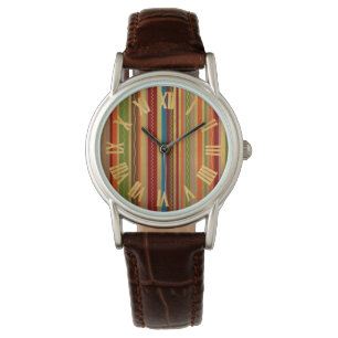 Montre Tons Terres rayures
