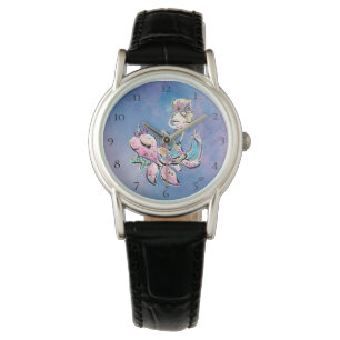 Montre Tortue de mer magique de parties scintillantes de