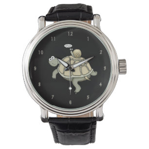 Montre Tortue et escargot de bande dessinée "Whee !"