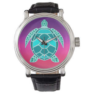 Montre Tortue turquoise bleu turquoise
