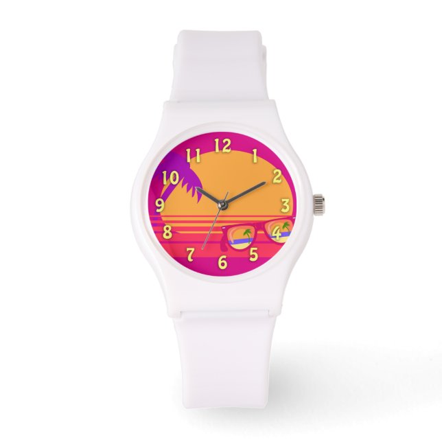 Montre Totalement 800Superbe Coucher De Soleil Néon (Recto)