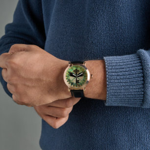 Montre Touche aile en vapeur et roue en cog