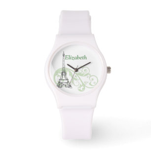 Montre Tour Eiffel et manuscrits