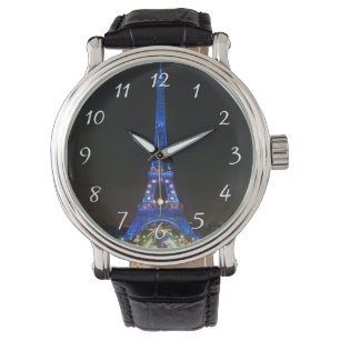 Montre Tour Eiffel pittoresque de nuit