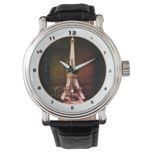 Montre Tour Eiffel & Surreal Paris Art /love France Watc