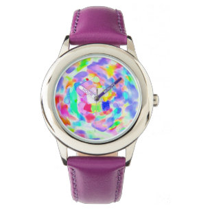 Montre Tourbillon de couleurs à l'intérieur d'une montr