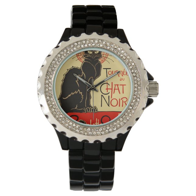 Montre Tournée du Conversation Noir Art Nouveau (devant)