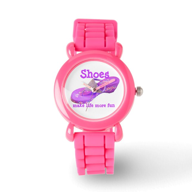 Montre Tournes de Parties scintillant violet (Recto)