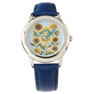Montre Tournesol Fleur Floral Enfants