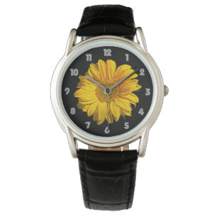 Montre Tournesol Gris Gris Nombre Hommes