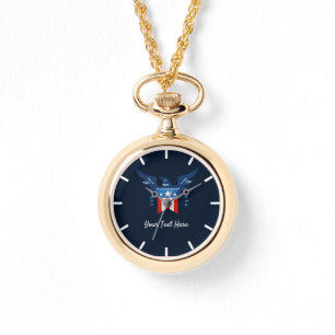 Montre Tout American Eagle & Flag Patriotic