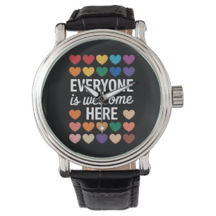 Montre Tout le monde est le bienvenu ici LGBTQ