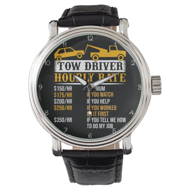 Montre Tow Driver Hourly Rate Chart (devant)
