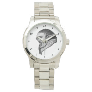 Montre Tracer le design noir et blanc