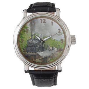 Montre Train moteur à vapeur vintage