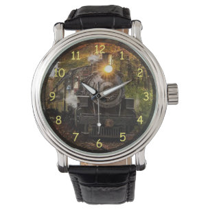 Montre Train moteur à vapeur vintage