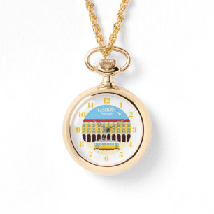 Montre tramway jaune de Lisbonne vintage