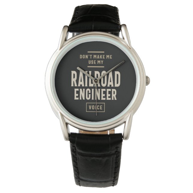 Montre Travail d'ingénieur ferroviaire (devant)