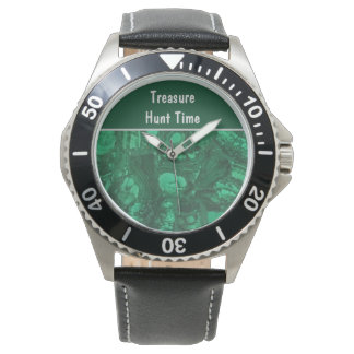 Montre Treasure Hunt Time Green Rock Collector Rockhound