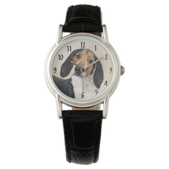 Montre Treeing Walker Coonhound Peinture - Art original (devant)