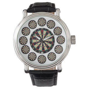 Montre Treize Dessins Mens Grand Wristwatch En Cuir,