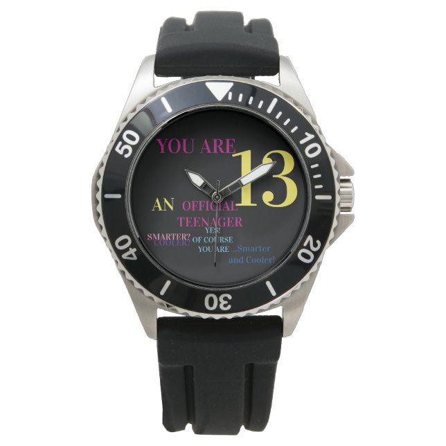 Montre Très cool Vous avez 13 ans un adolescent officiel (devant)