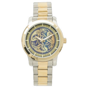 Montre Triade de réseautage de loup celtique