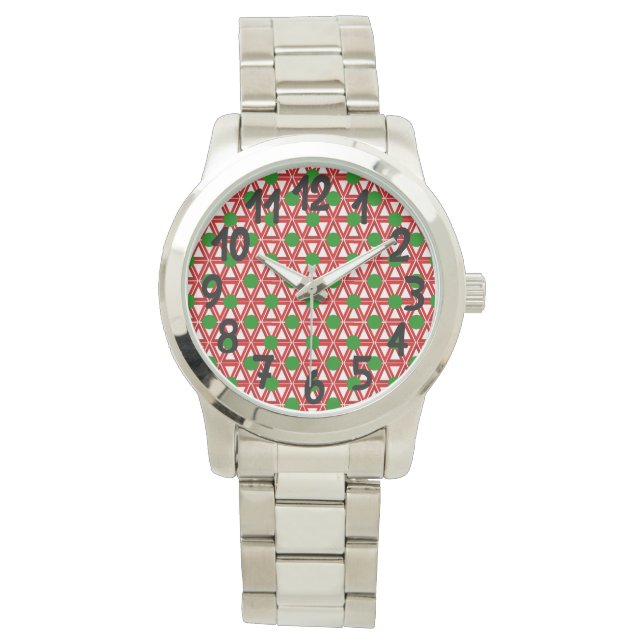 Montre Triangle de Noël (devant)