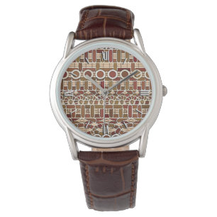 Montre Tribal Batik - neutralité de tonalité terrestre