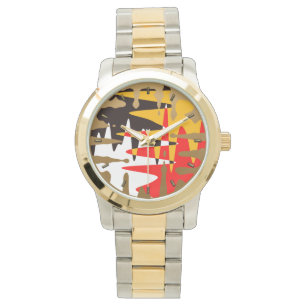 Montre Tribale Moderne Montre de Poignet Art 4 Nat