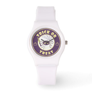 Montre Trick ou traiter l'araignée halloween style Starbu