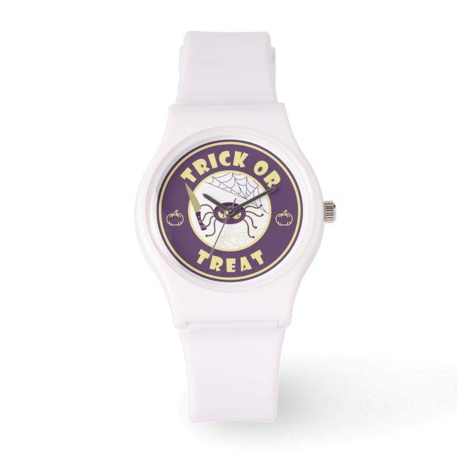 Montre Trick ou traiter l'araignée halloween style Starbu (Recto)