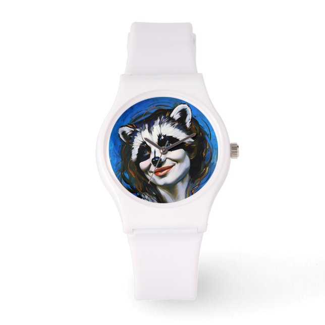 Montre Trickster du raton laveur "Velka Teyani" (Recto)