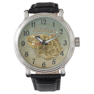 Montre Tricoteuse - tricotez à la main le fil de Chenill