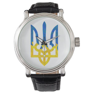 Montre Trident ukrainien polygonal faible