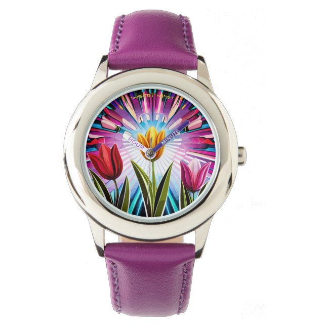 Montre Trio de tulipes : Une explosion de beauté printani (devant)