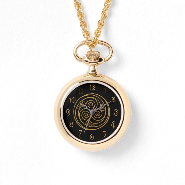 Montre Triple Celtic Knot Swirl Mandala (Recto)