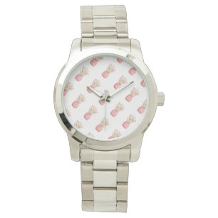 Montre Tropical   Ananas rose